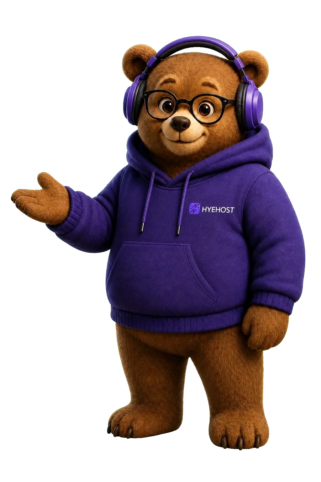 Presenting mascot