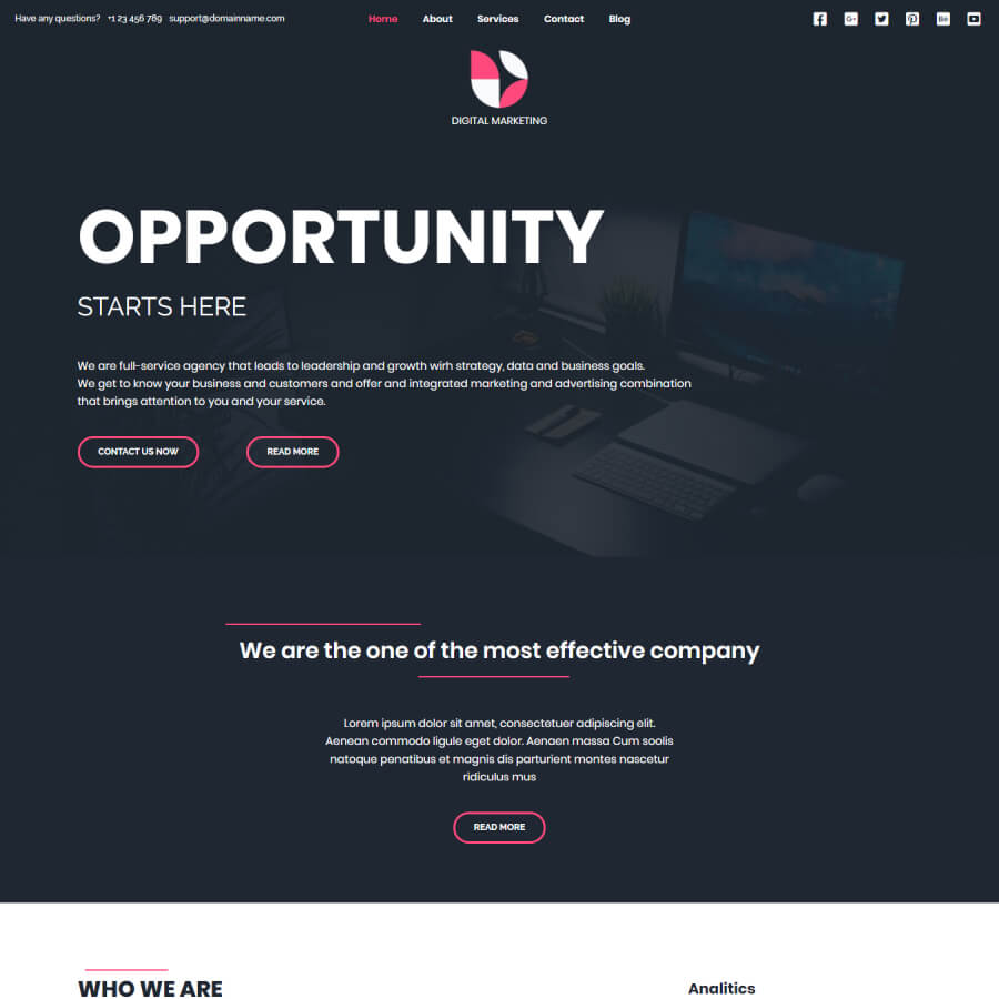 SitePad website builder screenshot preview